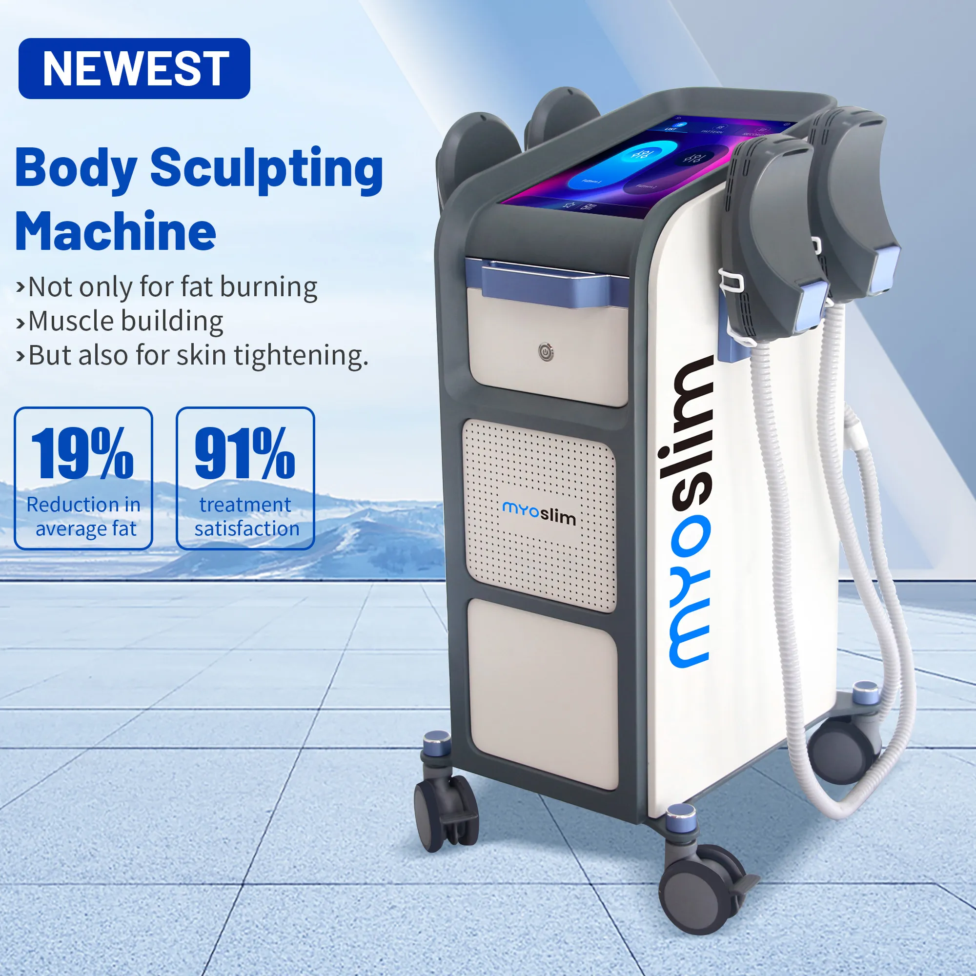 Appareil EMS Body Sculpt MyoSlim EMSculpt Remodelage Corps Muscles