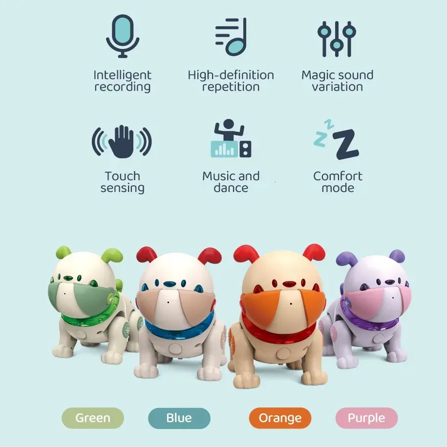 VersaMarts Dodo AI Robot Dog Toy For Kids 3 Voice Control LEDSound