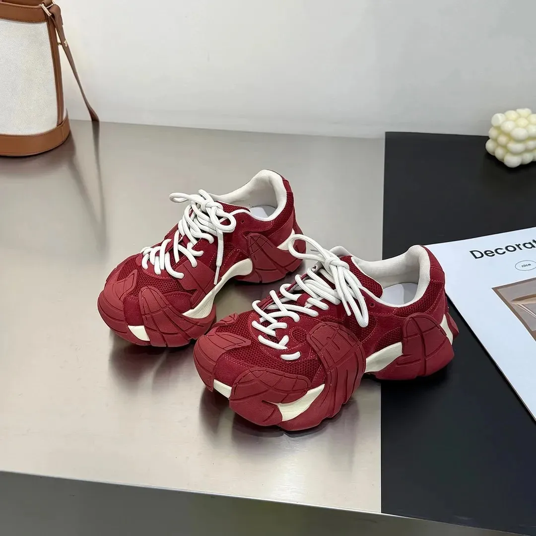 Women's Breathable Mesh Dad Trainers For Fitness And Training_voghion.com