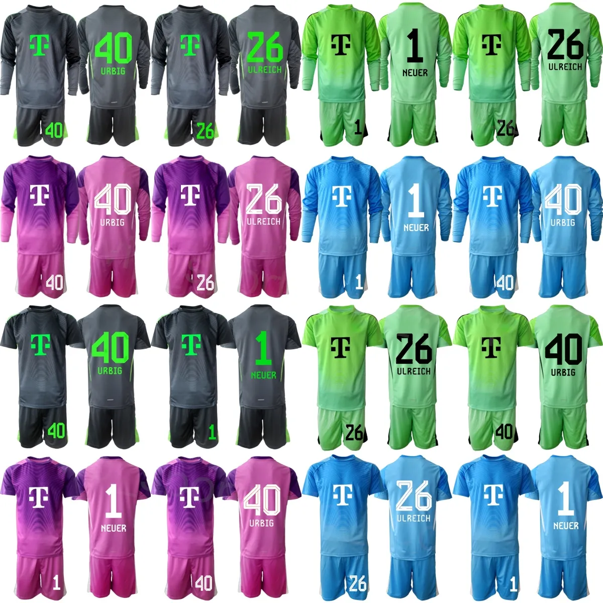 クラブ サッカー GK 1 マヌエル ノイアー ユニフォーム セット ゴール