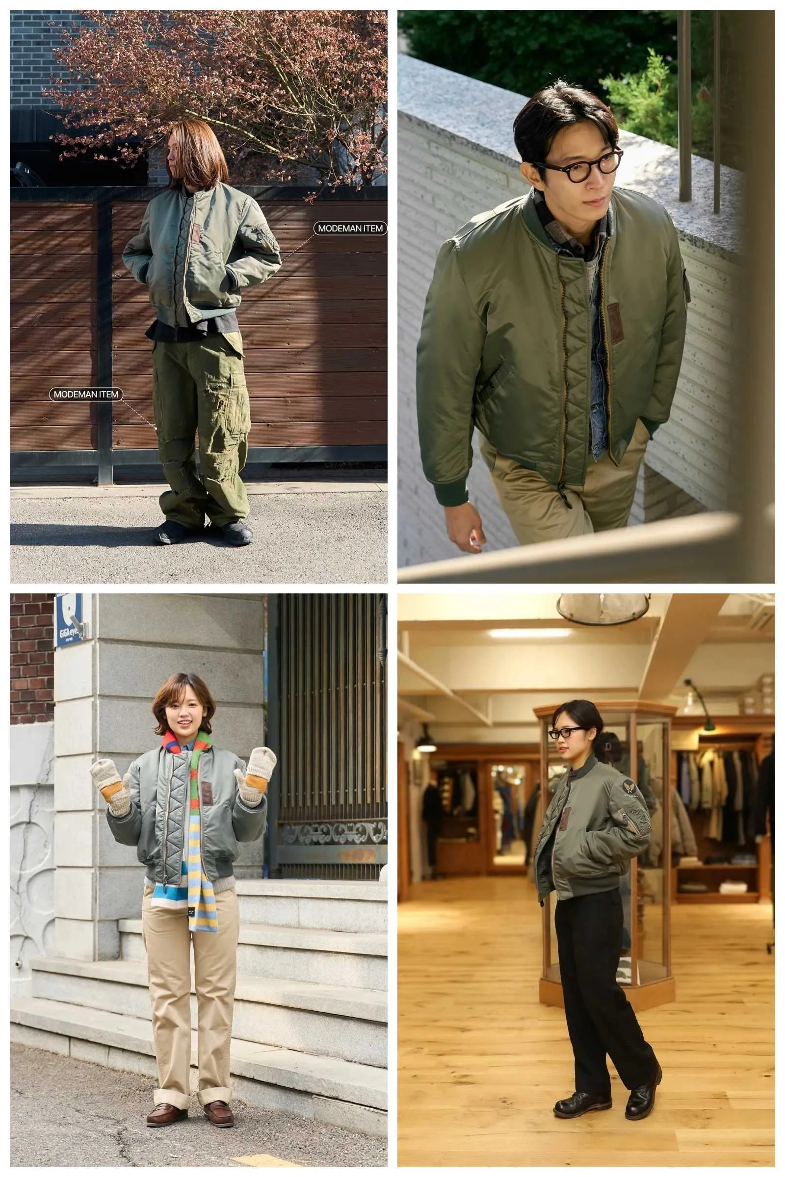 お取り寄せ商品 XLサイズ *WII USAF 2025 MA1セージグリーン ☆ DHgate WII USAF 윌리엄 깁슨 2025 MA1 세이지 그린 겨울 코트