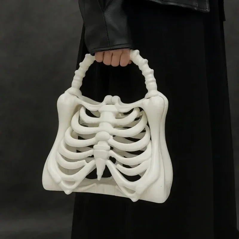 y2k handbag 2way archive skull leather Dual Satchel Skull HandBag 