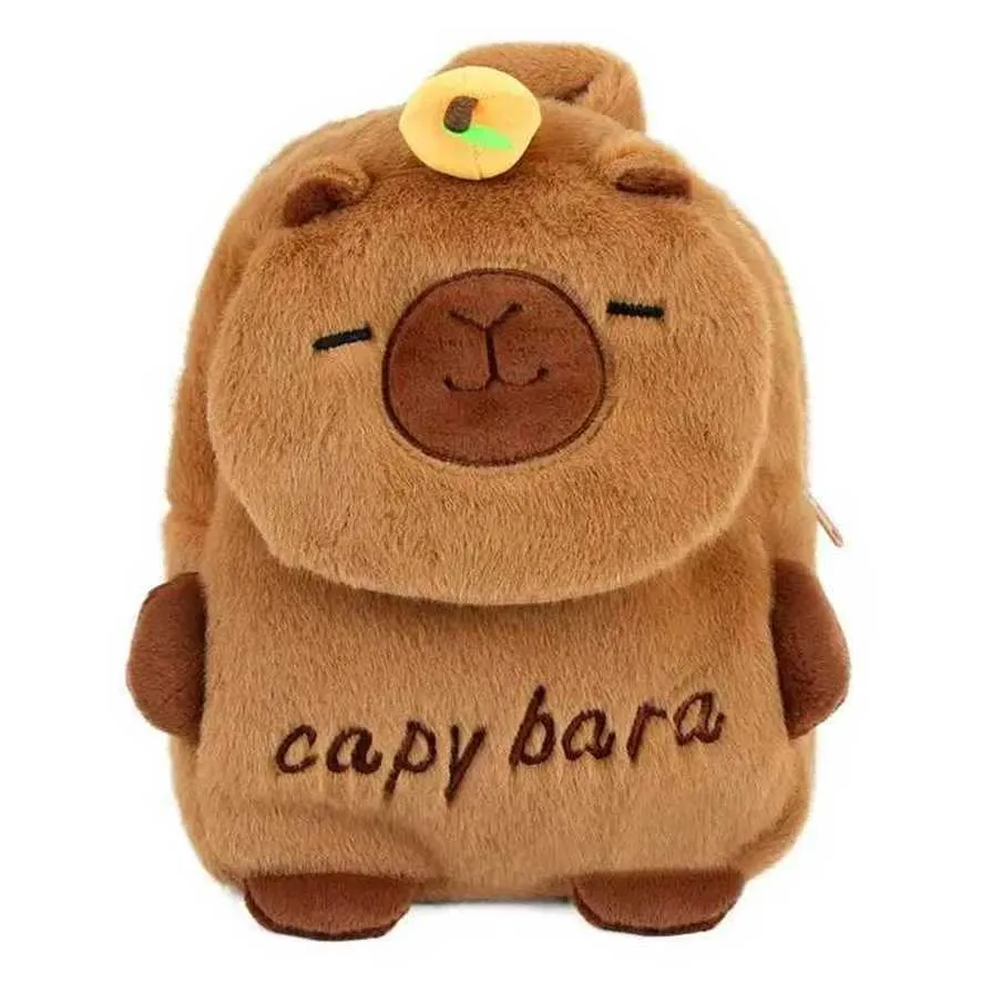 Nbhuiakl Capybara Plüsch-Rucksack – Süßer Tierrucksack Für Kinder & Jugendliche