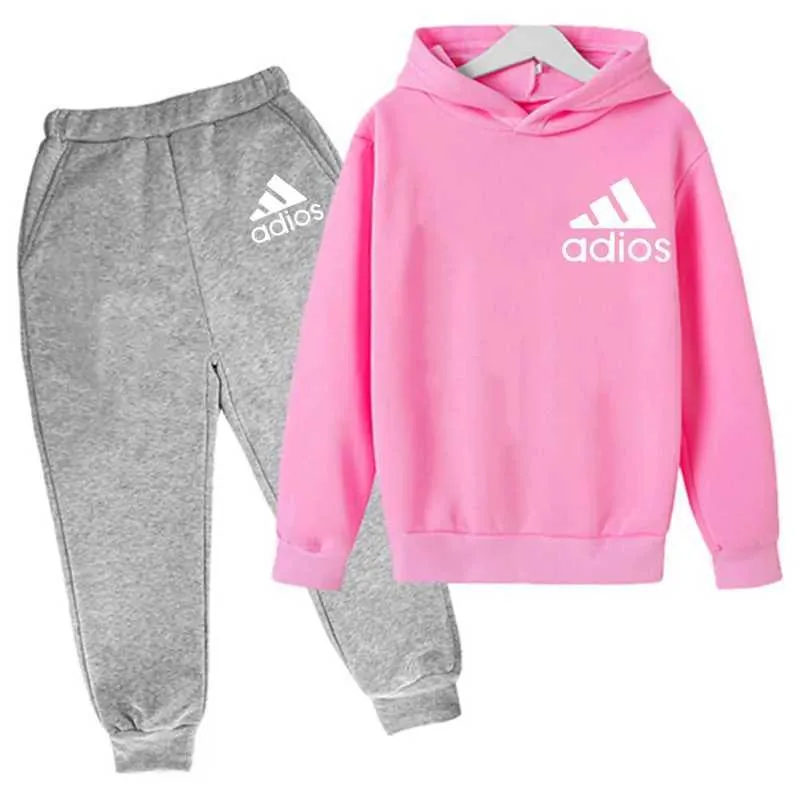 Survêtement Enfant Garçon/fille 2025 - Sweat à Capuche + Pantalon, Polaire Chaude, Taille 6-7 Ans