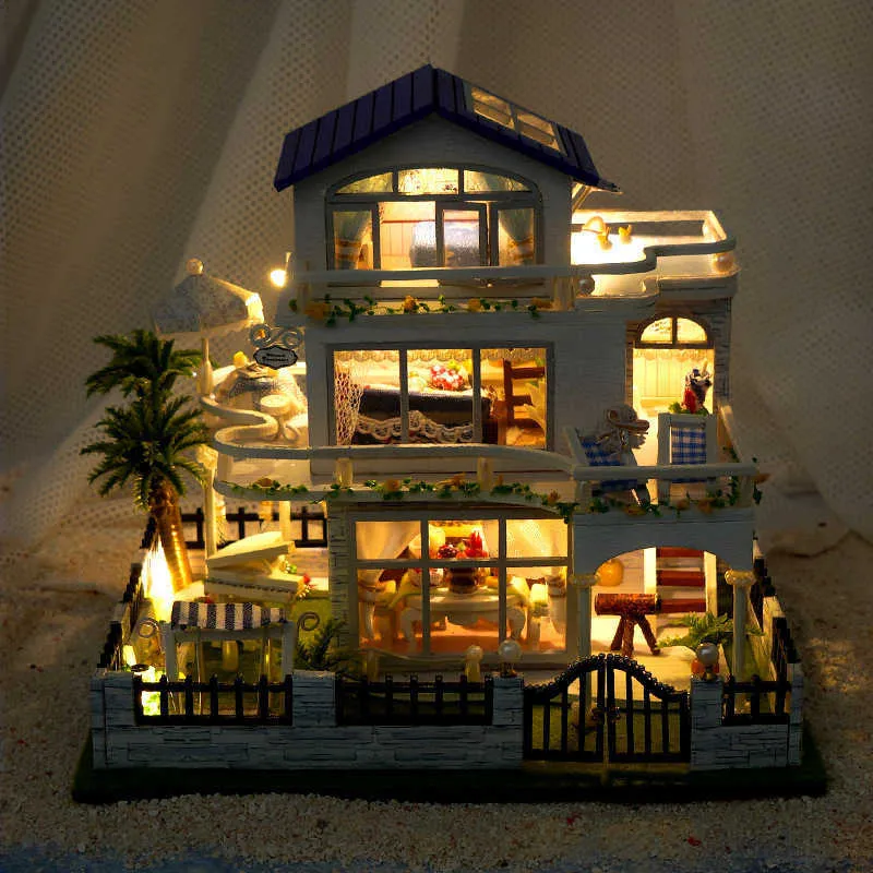 CRIOLPO Kit per casa delle bambole in miniatura fai-da-te, piccola casa