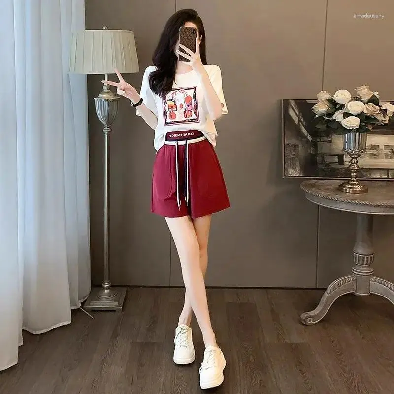 Women's Tracksuit: Nice Summer Casual Sporty Chic Two-Piece Suit with ...