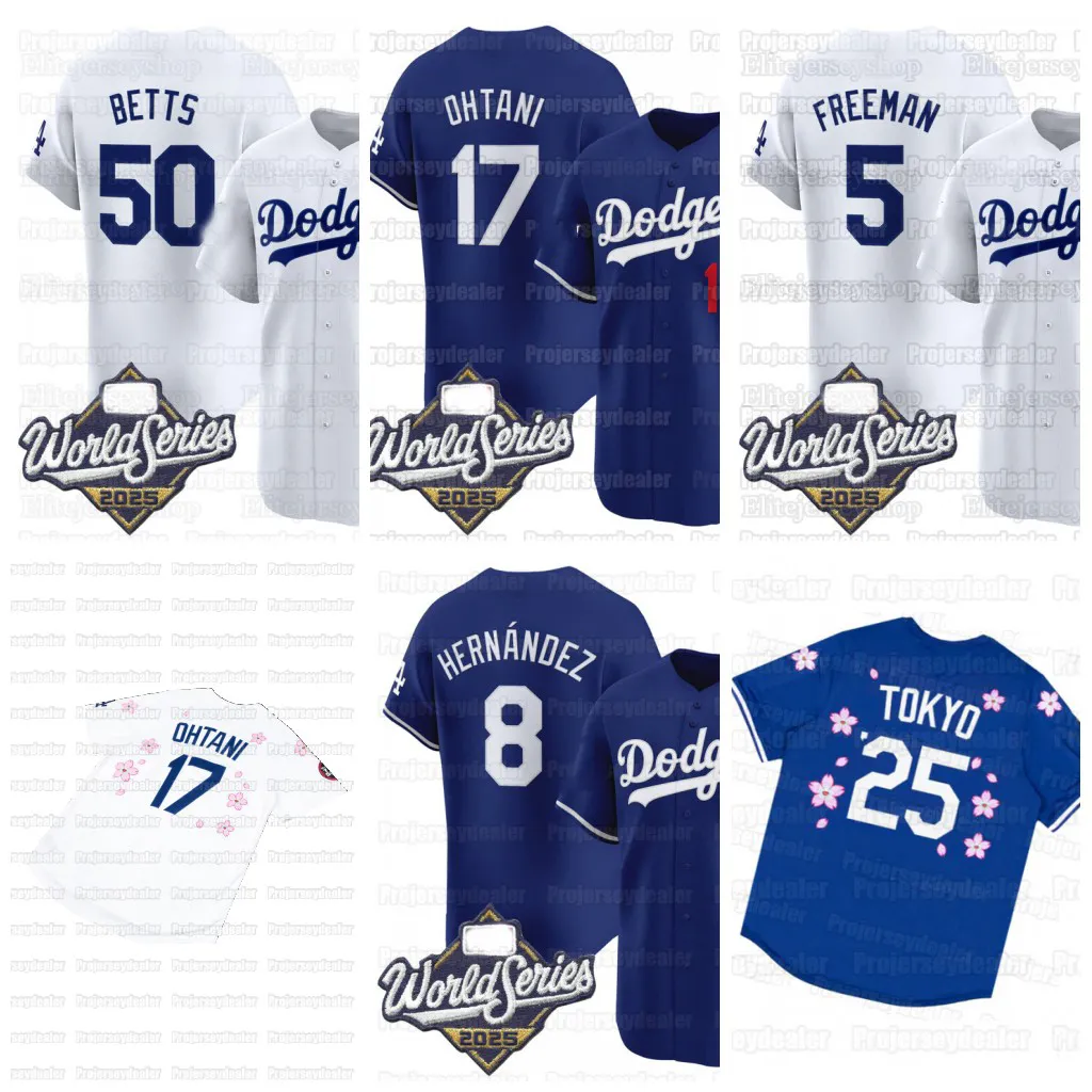 17 Shohei Ohtani Dodgers 2025 World Series Baseball Jersey