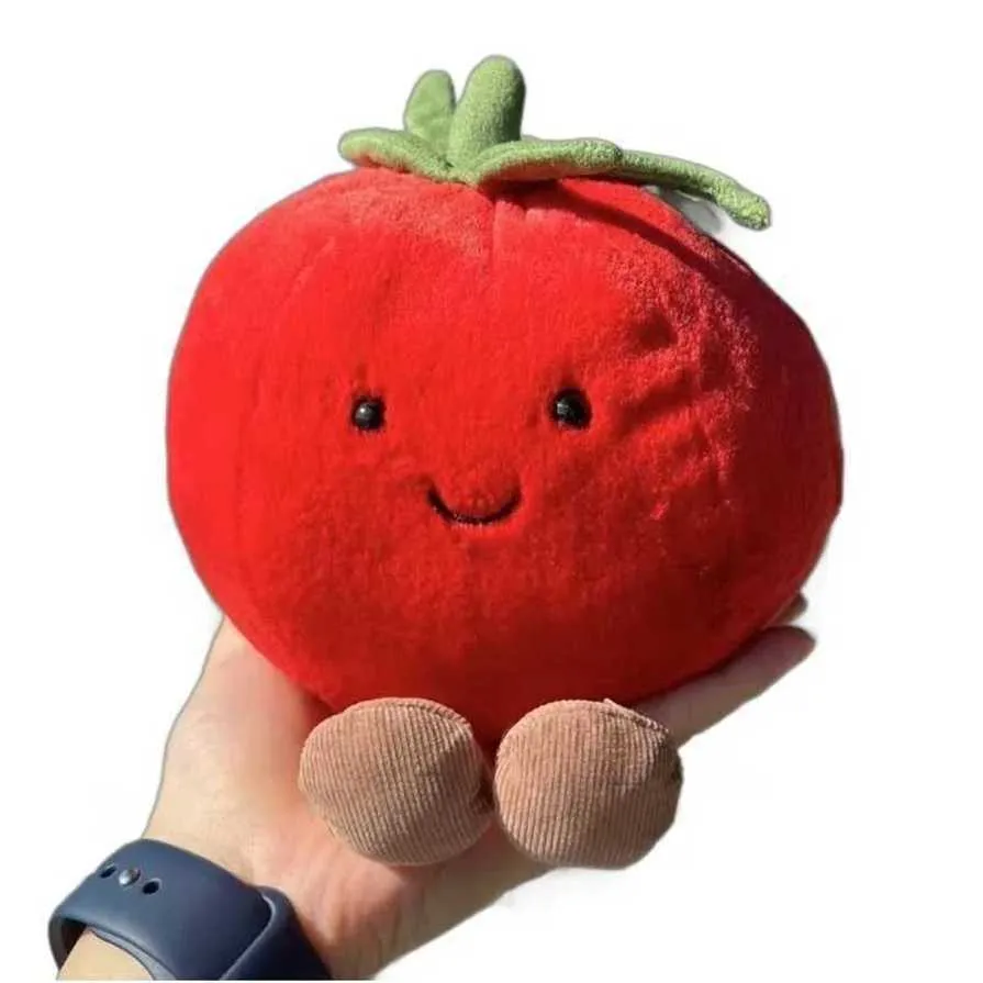かわいいトマトぬいぐるみフィギュア人形果物野菜食品ぬいぐるみ装飾