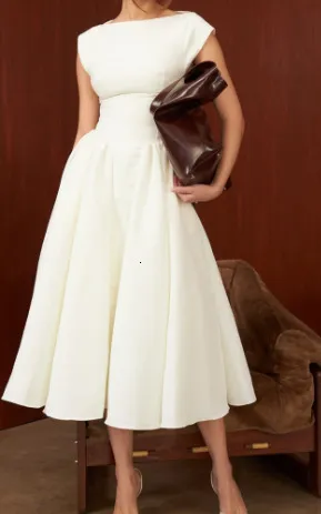 elegant designer midi dresses Classic Elegance Midi Dress XS / Black