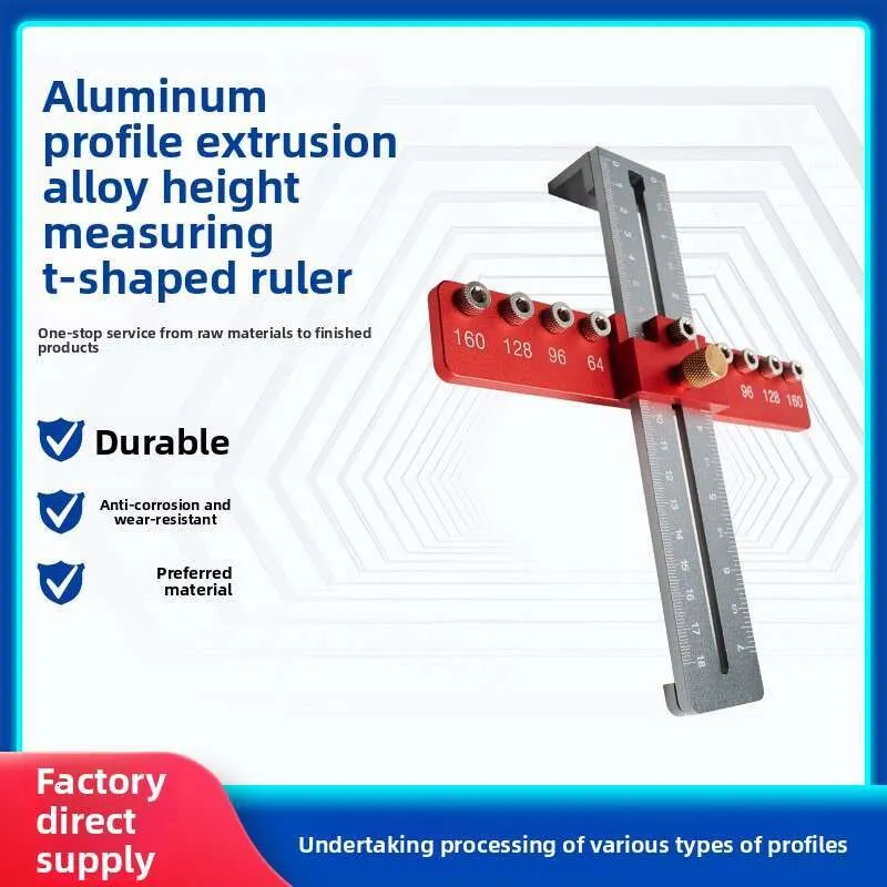 Aluminum Alloy T-Shaped Height Measuring Ruler and Cabinet Handle ...