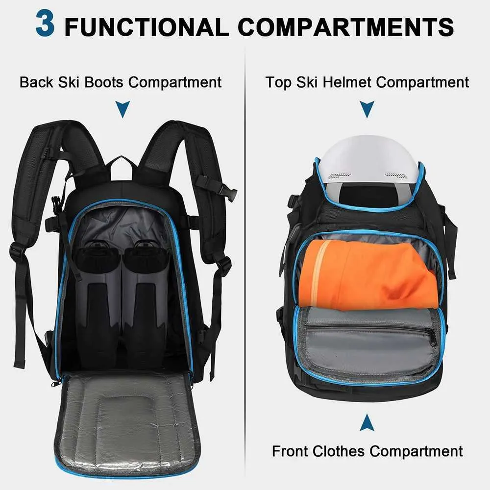 Zaino Da Trekking Pieghevole 30L Ultra Leggero | Impermeabile Per Escursionismo, Viaggio, Campeggio | Unisex In Nylon