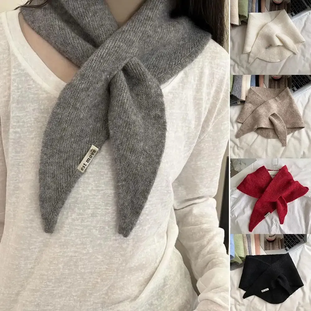 Écharpe Triangle En Laine Mélangée Pour Femme - Châle, Cape Ou Cardigan Tricoté - Toutes Saisons