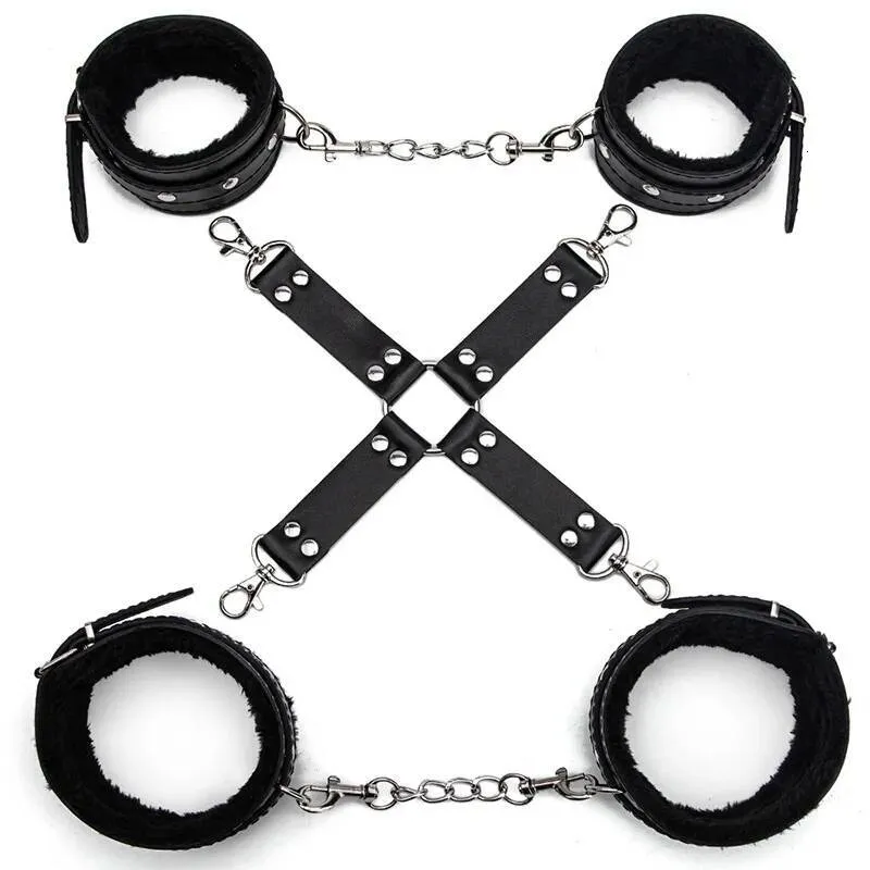 Sm Props Plush Set Reverse Back Bondage Cross Buckle Sm Femdom
