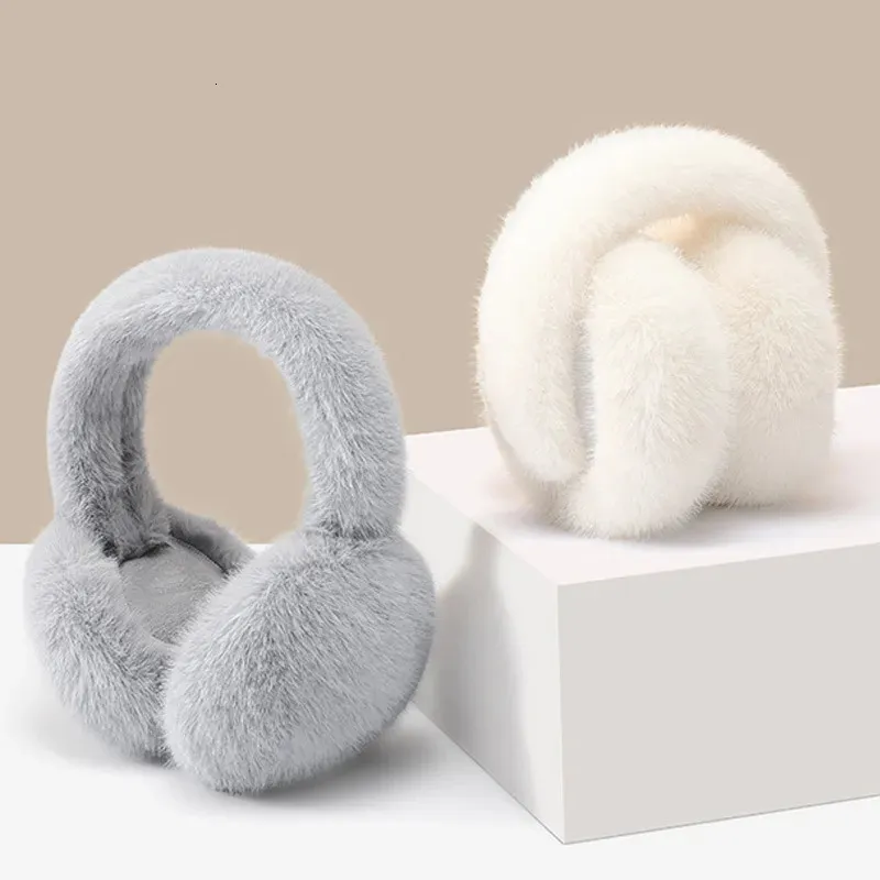 Paraorecchie Invernale Donna In Finta Pelliccia | Copriorecchie Pieghevole Leggero Peluche