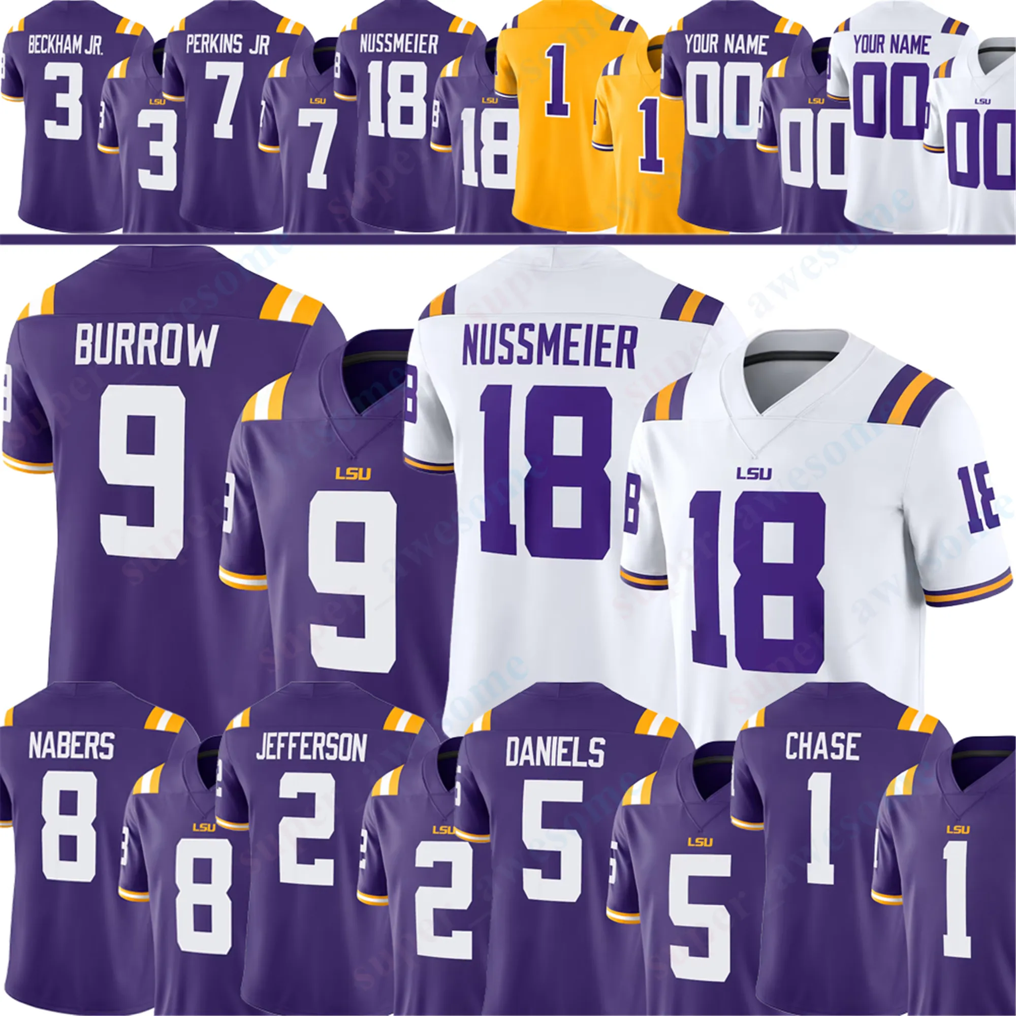 Save Big on Bulk Jayden Daniels Washington Commanders Jersey LSU Football  Jersey: 2024 Season, Daniels, Perkins, Nabers, Campbell, Nussmeier, Jones, 