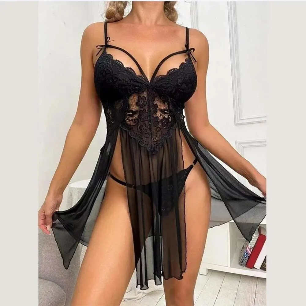 Lace Sexy Lingerie Chemise, Transparent Lace Nightgown, Plus Size Sexy  Women's Underwear, Open Crotch from Dhgate Sexy Set