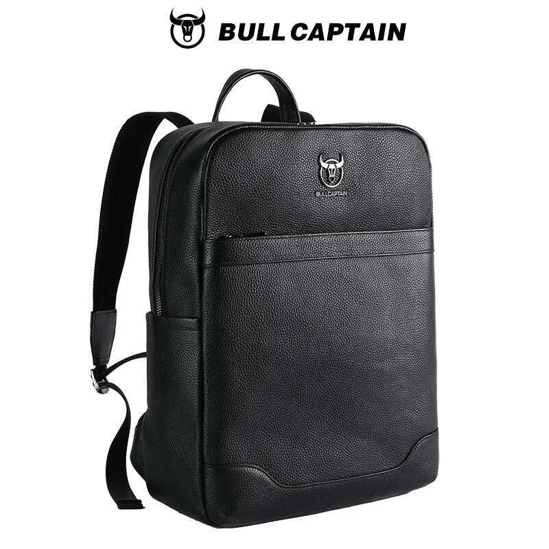 captain leather backpack Carry-On Duffle Bag Mens and womens laptop backpack in waterproof nylon fabric Captain Cow Genuine Leather Backpack