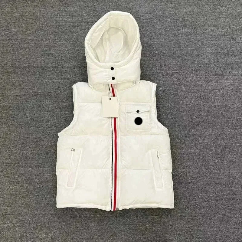 Chaleco Acolchado De Plumón Para Hombre - Abrigado, Con Cremallera, Bolsillos, Ideal Para Invierno Y Actividades Al Aire Libre