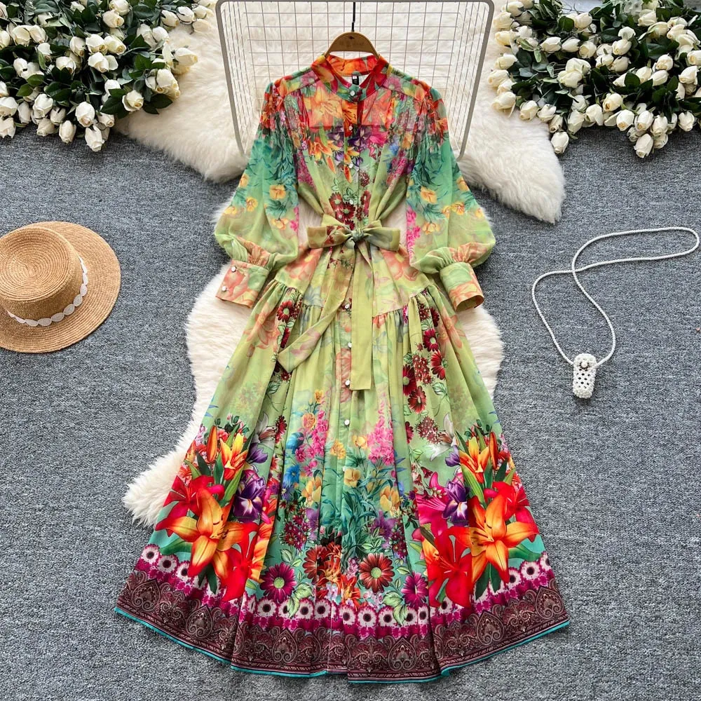 women's swing dresses Women Ruffle Cap Sleeve Bow Tie Neck Dress Summer Button Up Short 1950s Retro Vintage Cocktail Party Collared Business Casual Office Work Dress A-Line Wedding Guest Midi Dress Blue-Cap S and easy styling year Elegant Women's Solid Color Sleeveless