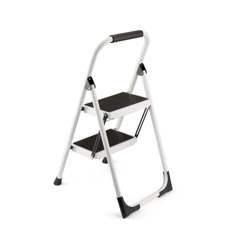 HBTower 3 Traps Ladder, Opvouwbare Opstapkruk Met Breed Antislip Pedaal 228 Kg Stabiele Stalen Comfortabele Handgreep Lichtgewicht Draagbare Opstapkruk Zwart 664190294