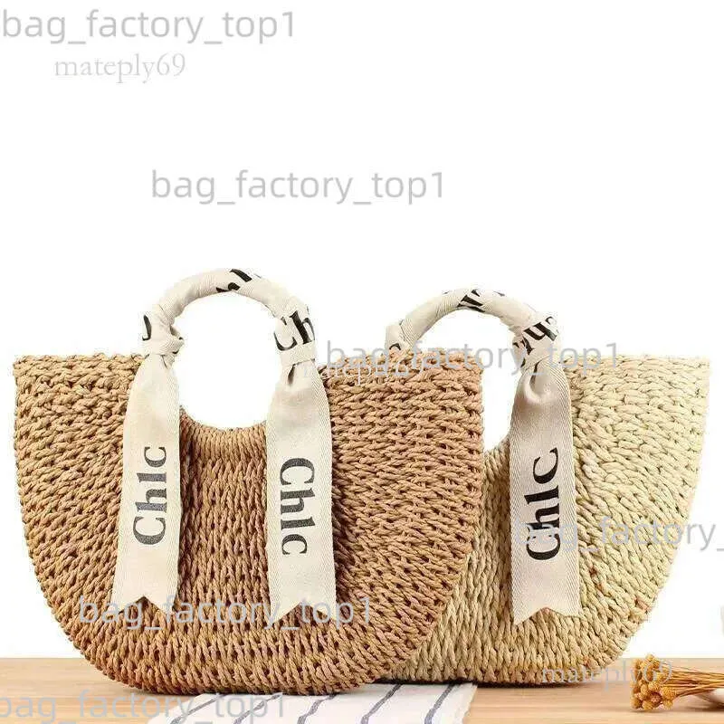 Large Straw Beach Tote Women's Woven Summer Handbag With Scarf Handmade ...