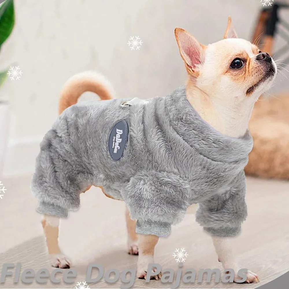 Classic Fleece Dog Sweater for Small Dogs - Warm Puppy Sweaters, XS  Chihuahua Dog Clothes, Soft Winter Pet Pajamas for Boys & Girls, Cozy  Doggie ...