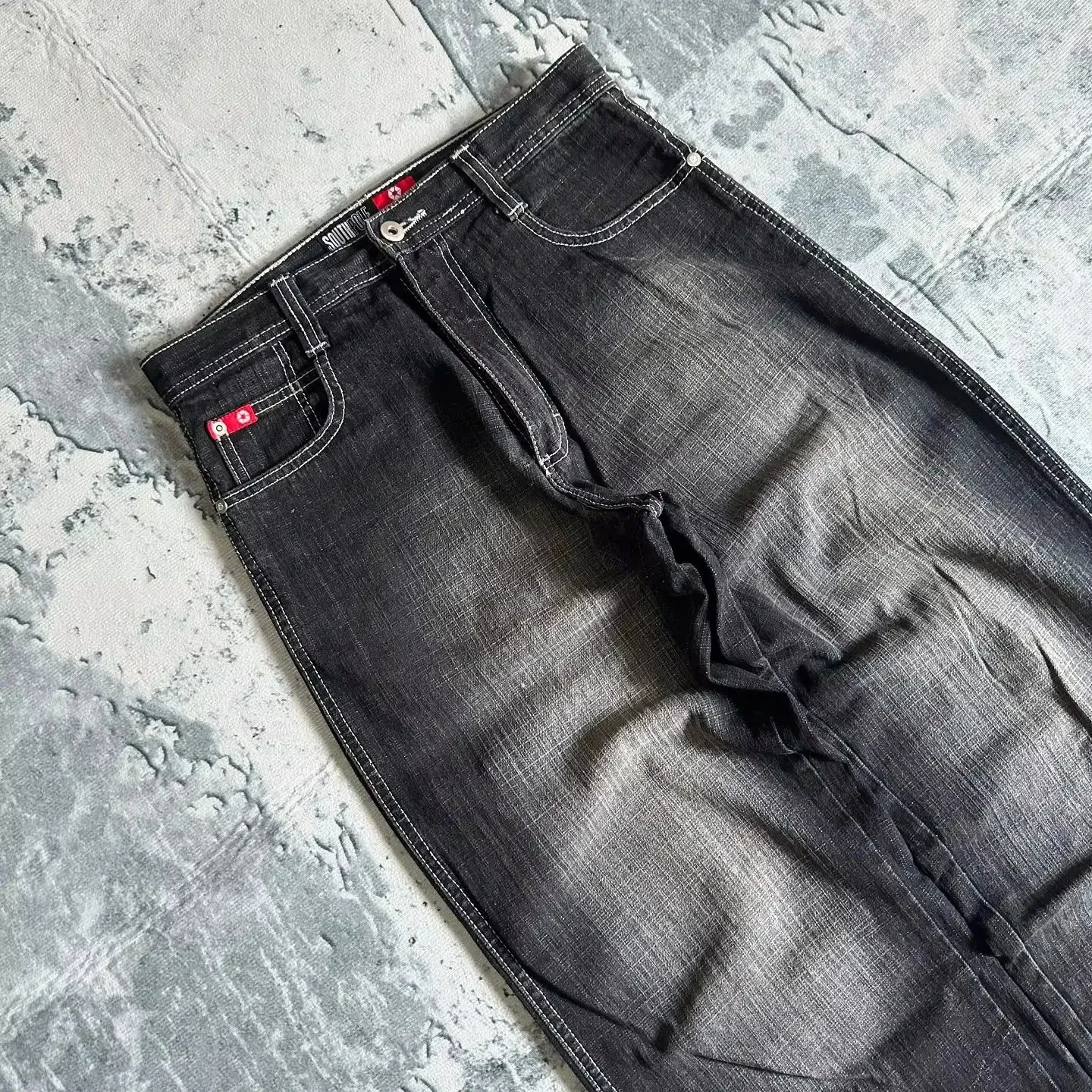 American Fashion Hip Hop Joker Oversized Jeans Women... From Bai06 