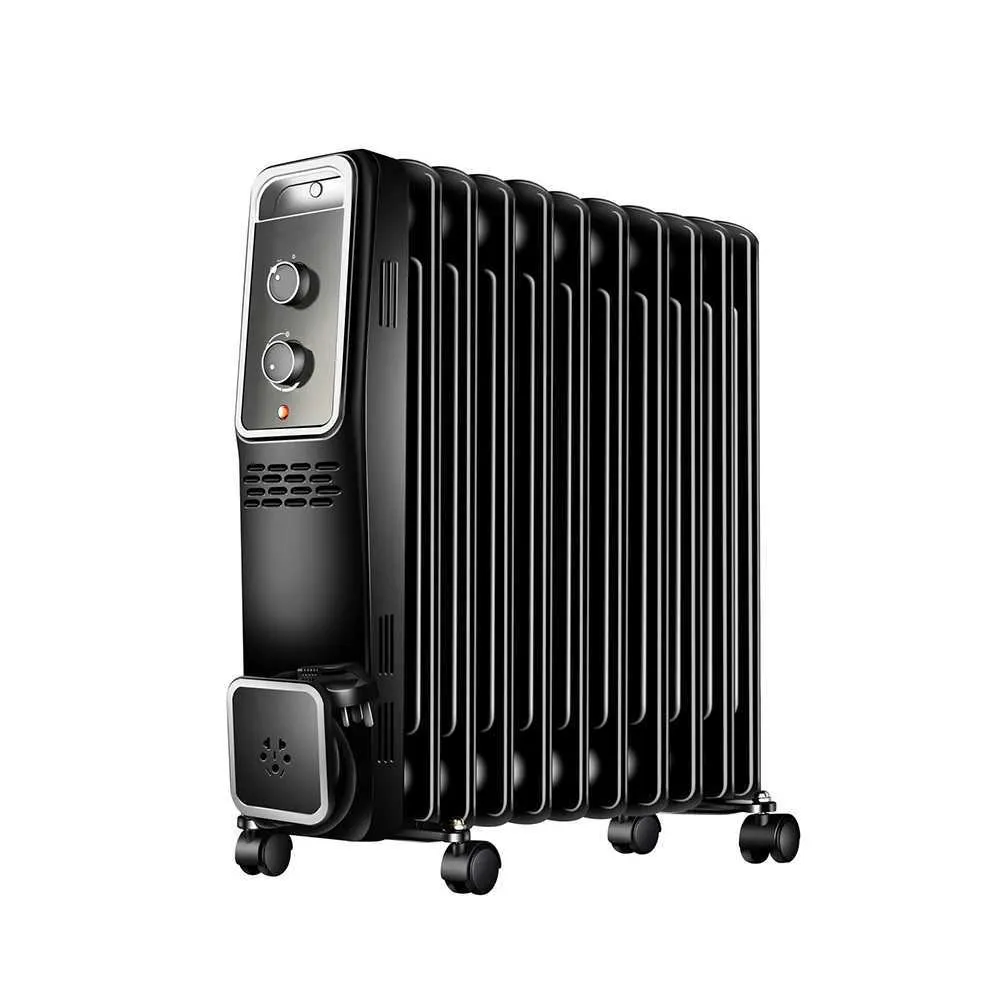 Room Radiator Portable Black Color Oil Filled Portable Radiator Heater Over Heating Protection ...
