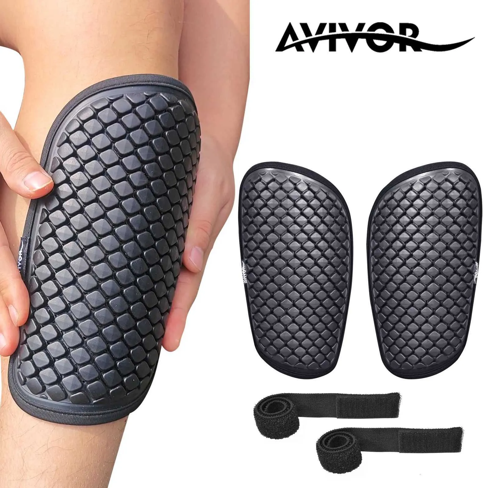 Avivor Teen/Adult Soccer Shin Guards, Breathable 3-Layer Design ...