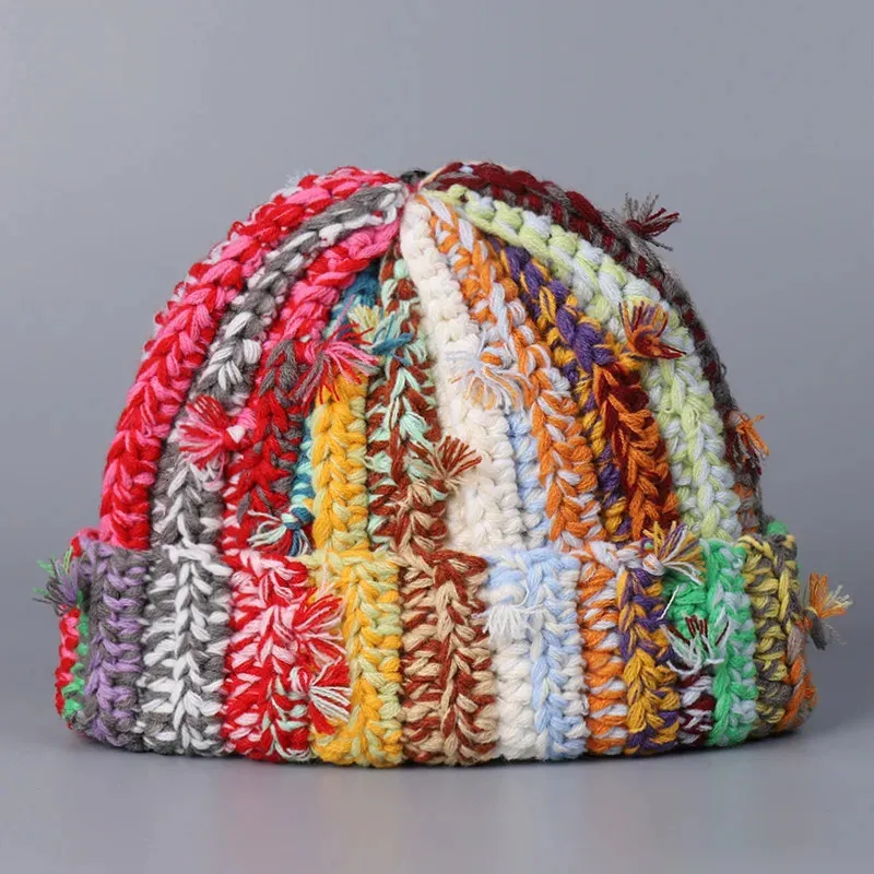 Berretto Invernale In Maglia Con Teschio, Classico Risvolto, Morbido E Unisex, Taglia Unica (56-59 Cm) - 2