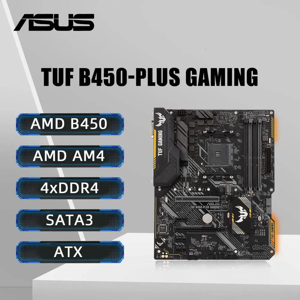 DHgate Placa De Baza ASUS TUF B450PLUS GAMING Suporta AMD