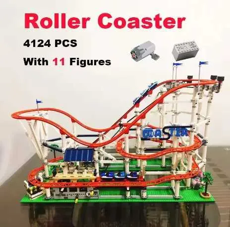 The Big Roller Coaster Model Fairground Building Blocks Bricks ...
