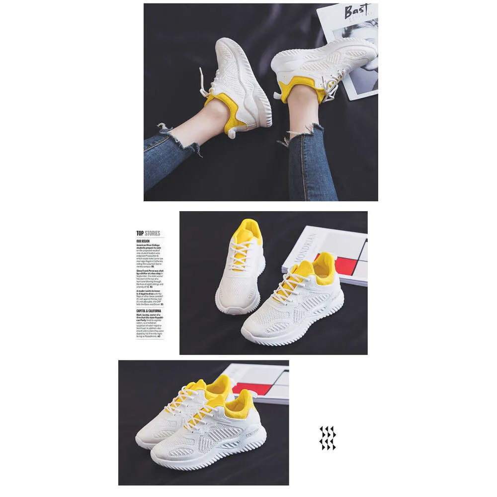 Korean Style Thick-Soled Height-Increasing White Sneakers For New Super Popular Sports Casual Running Shoes Women Trendy_voghion.com