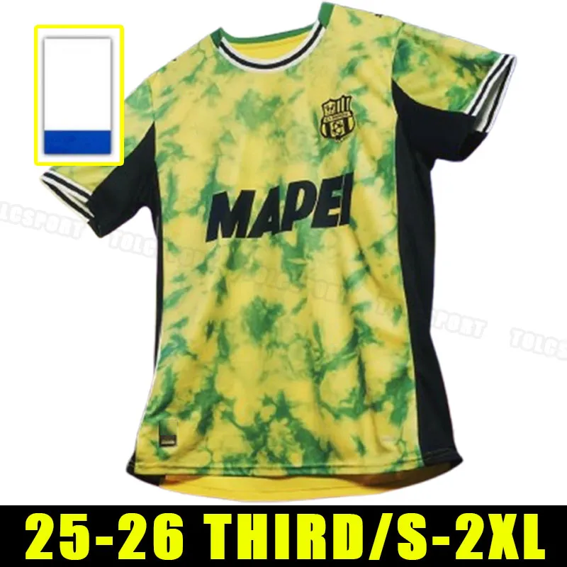 Men's 2026 Sassuolo BERARDI PINAMONTI Soccer Jersey Short Sleeve