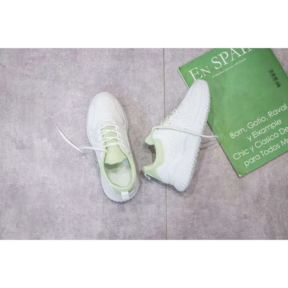 Korean Style Thick-Soled Height-Increasing White Sneakers For New Super Popular Sports Casual Running Shoes Women Trendy_voghion.com