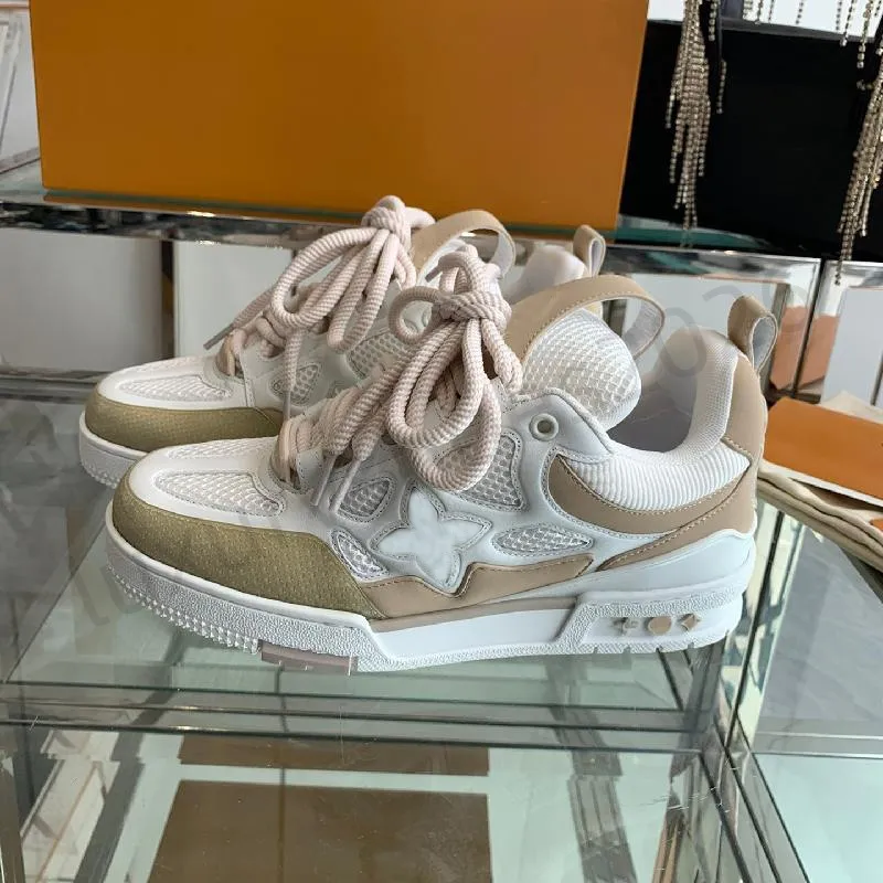 Save Big on Bulk Mens Leather Skate Shoes Luxury Mens Sneakers Designer  SKATE 1854 Fashion Donkey Classic Printed Leather Flower Mens Sneakers  Leather