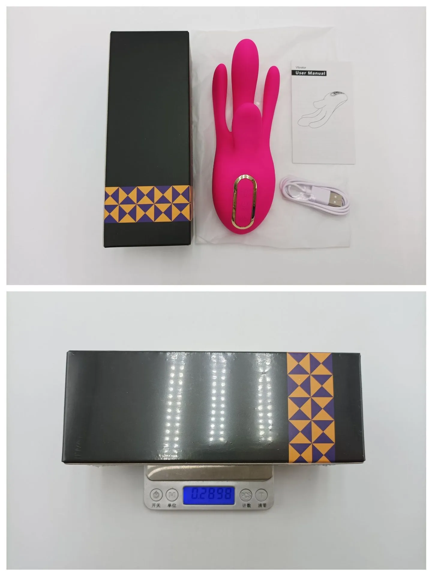 sex toy fake pussy Happy Rabbit Mini Ears Rechargeable Rabbit Finger Vibrator - Purple