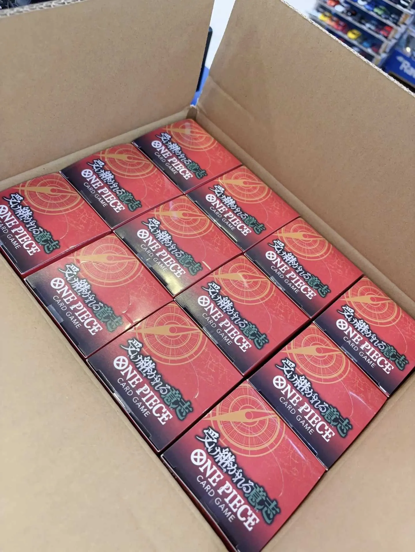 ✓ DHgate 재고 있음 정품 원피스 카드 OPCG 신 스피드 주먹 해적 그룹