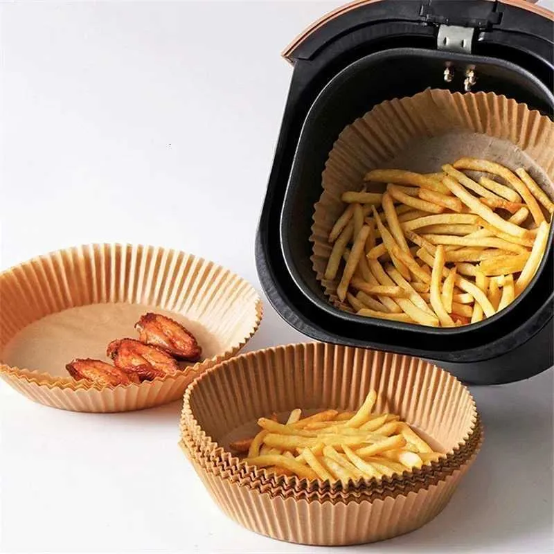 150 Fodere Di Carta Per Friggitrice Ad Aria Da 20,3 Cm - Antiaderenti, Resistenti Al Calore (248°C) - Adatte A Ninja, Cosori, Instant Pot E Forno