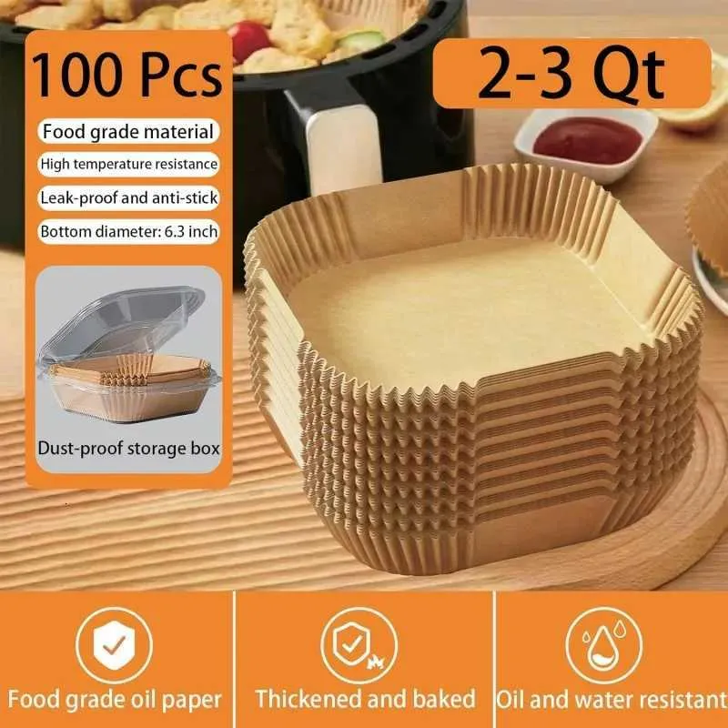 CARTA PERGAMENA AIR Fryer 100pz impermeabile cottura EUR 13,69