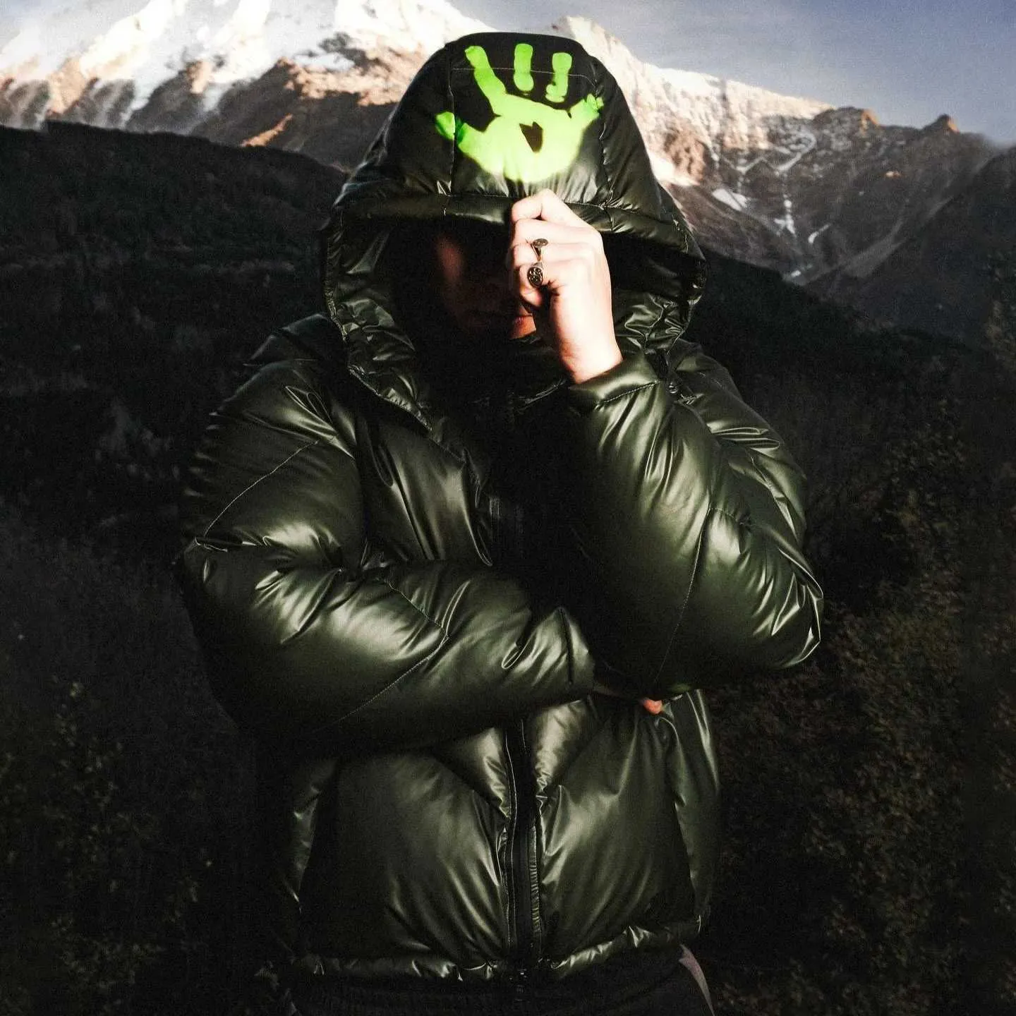 Winter Mertra Heat Reactive Down Jacket Detachable Hooded Down