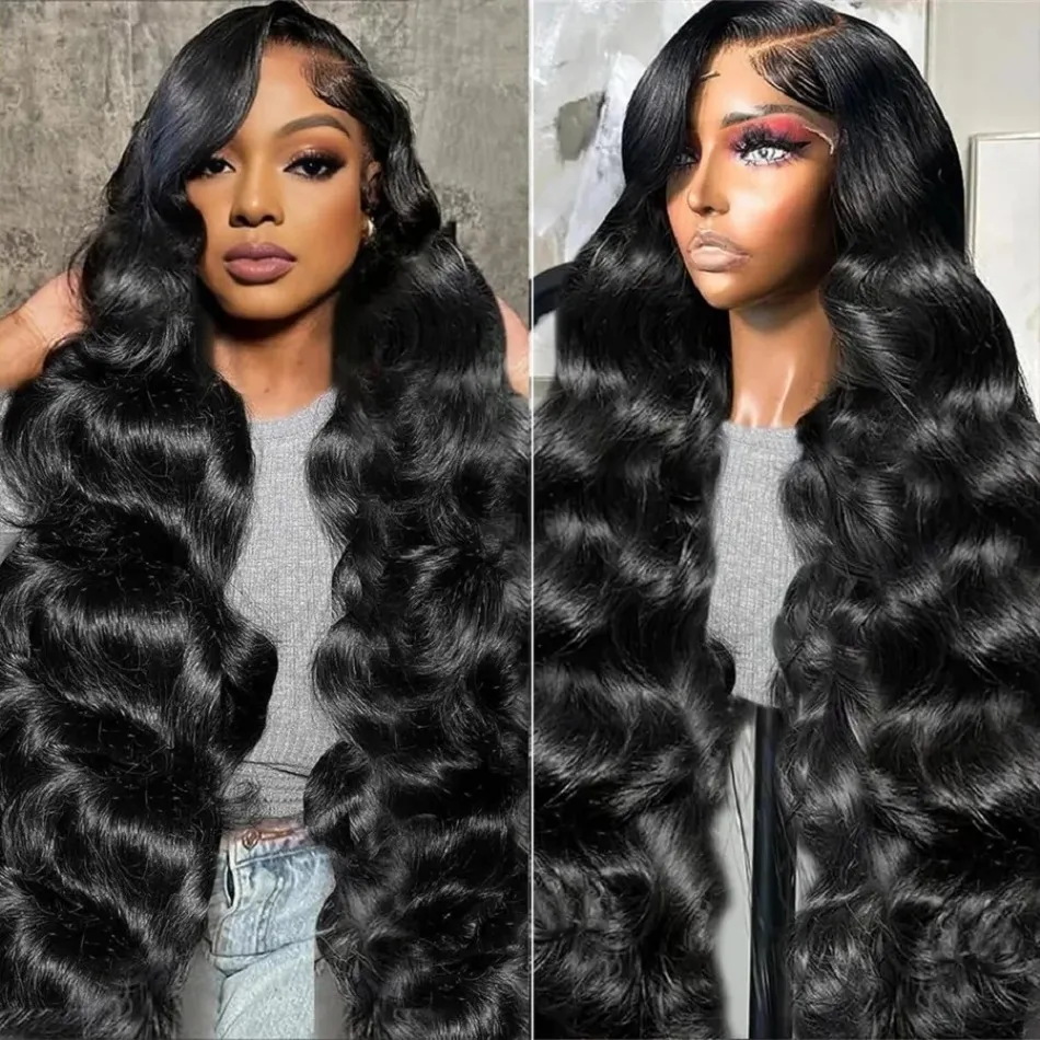 13x6 HD Lace Front Wig Human Hair 200 Density Body Wave Pre Plucked Glueless 200 Density 13x6 HD Lace Front Wig Human Hair Body Wave  main image 3