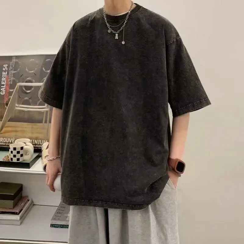 2025 Strtwear Washed Vintage TShirts Hip Hop Retro From