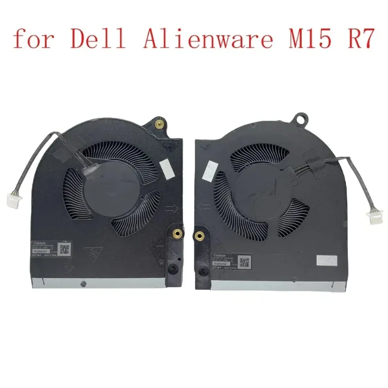 Replacement CPU and GPU Cooling Fan for Dell Alienware M15 R7 15.6-inch ...