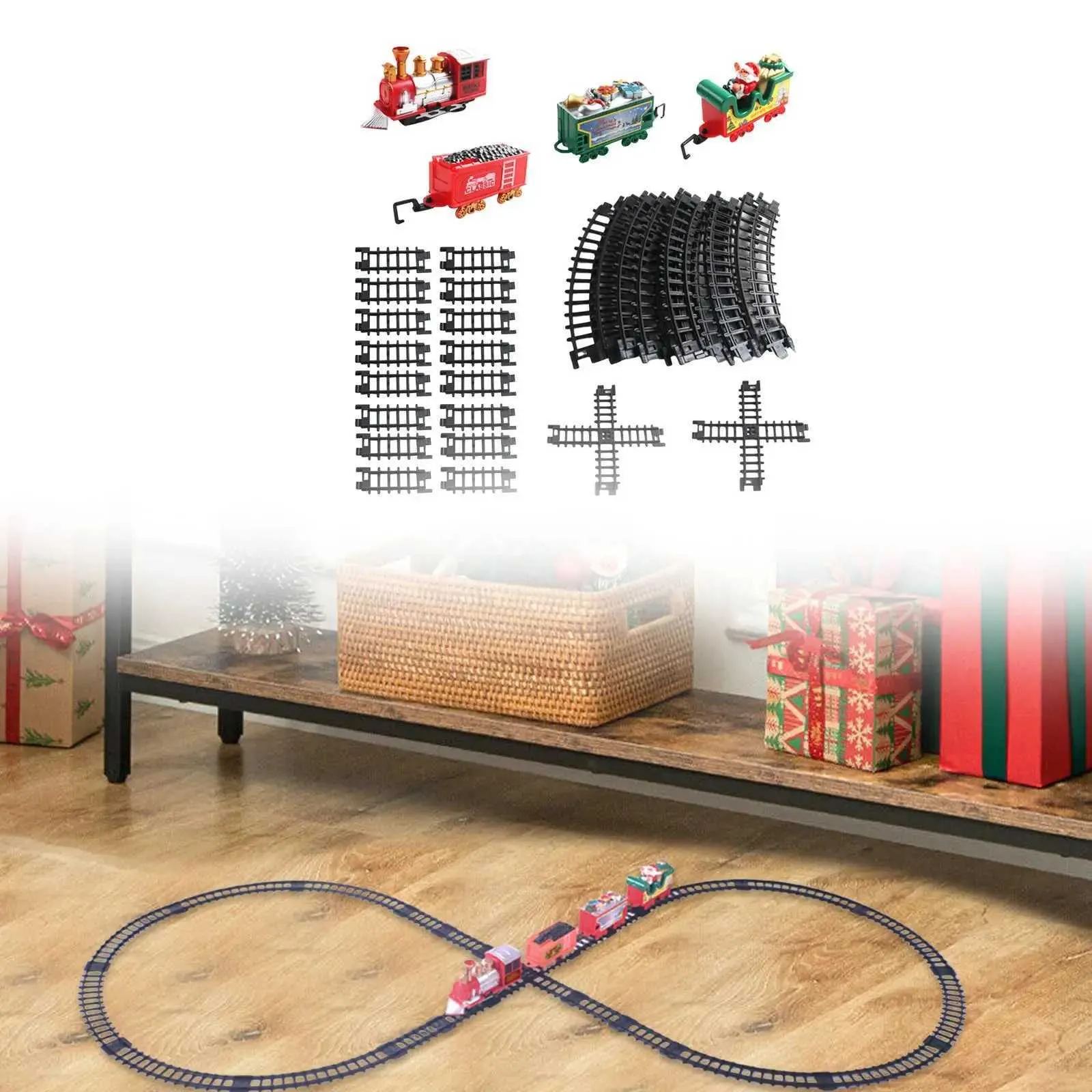 Christmas Electric Train Set Around The Tree Train Set Toy For Kids ...