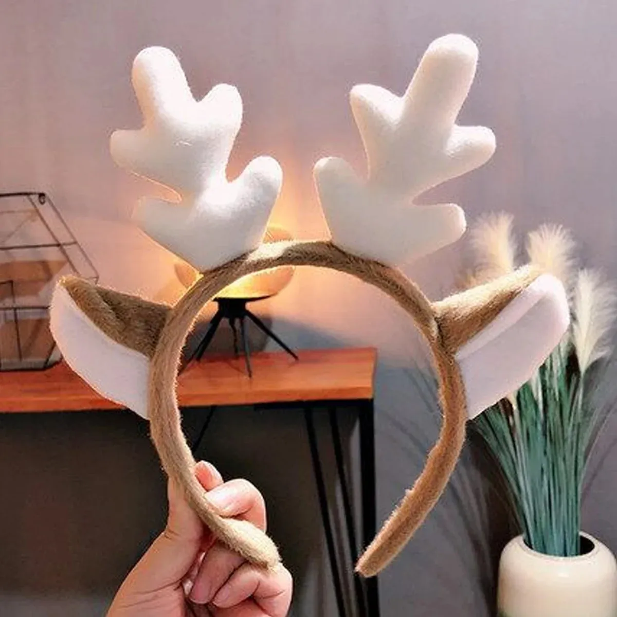 Schneemann-Haarreifen Weihnachtsparty-Hirsch-Stirnband Elch-Plüsch