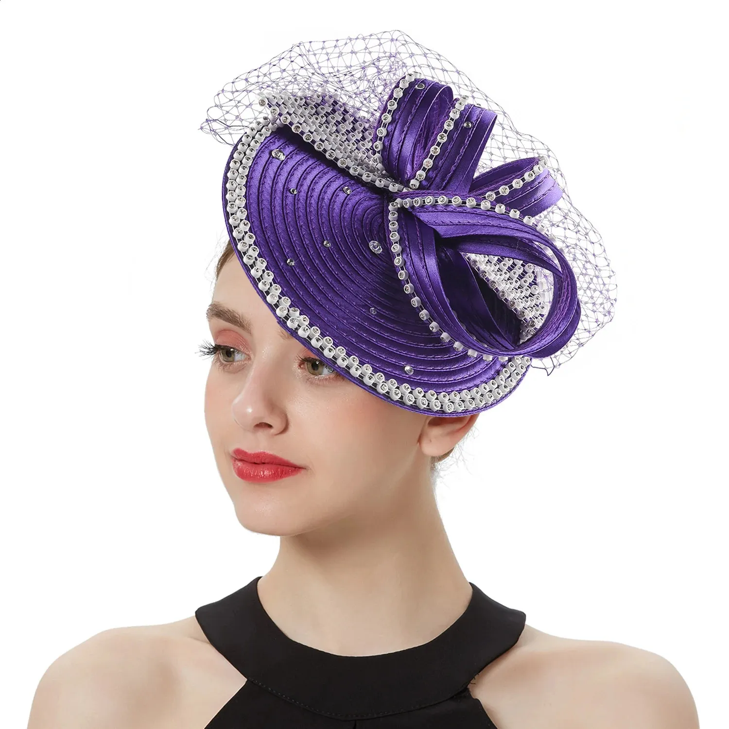 Fascinator Con Piume, Fascinator Di Piume A Cerchietto Da Festa Del Tè Per Donne Con Fermaglio, Cappello Da Derby Per Ragazze E Donne - Product Video