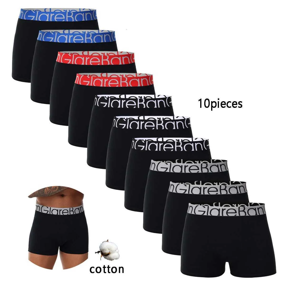 Boxer Uomo In Cotone Multipack - Gamba Lunga, Morbidi E Traspiranti - Pacco Multiplo - 6