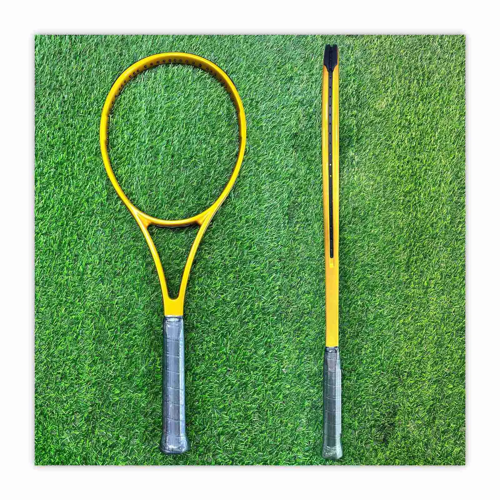Cheep Racket Cheap Price Professional Golden Tennis Racket Custom Lightweight High ...