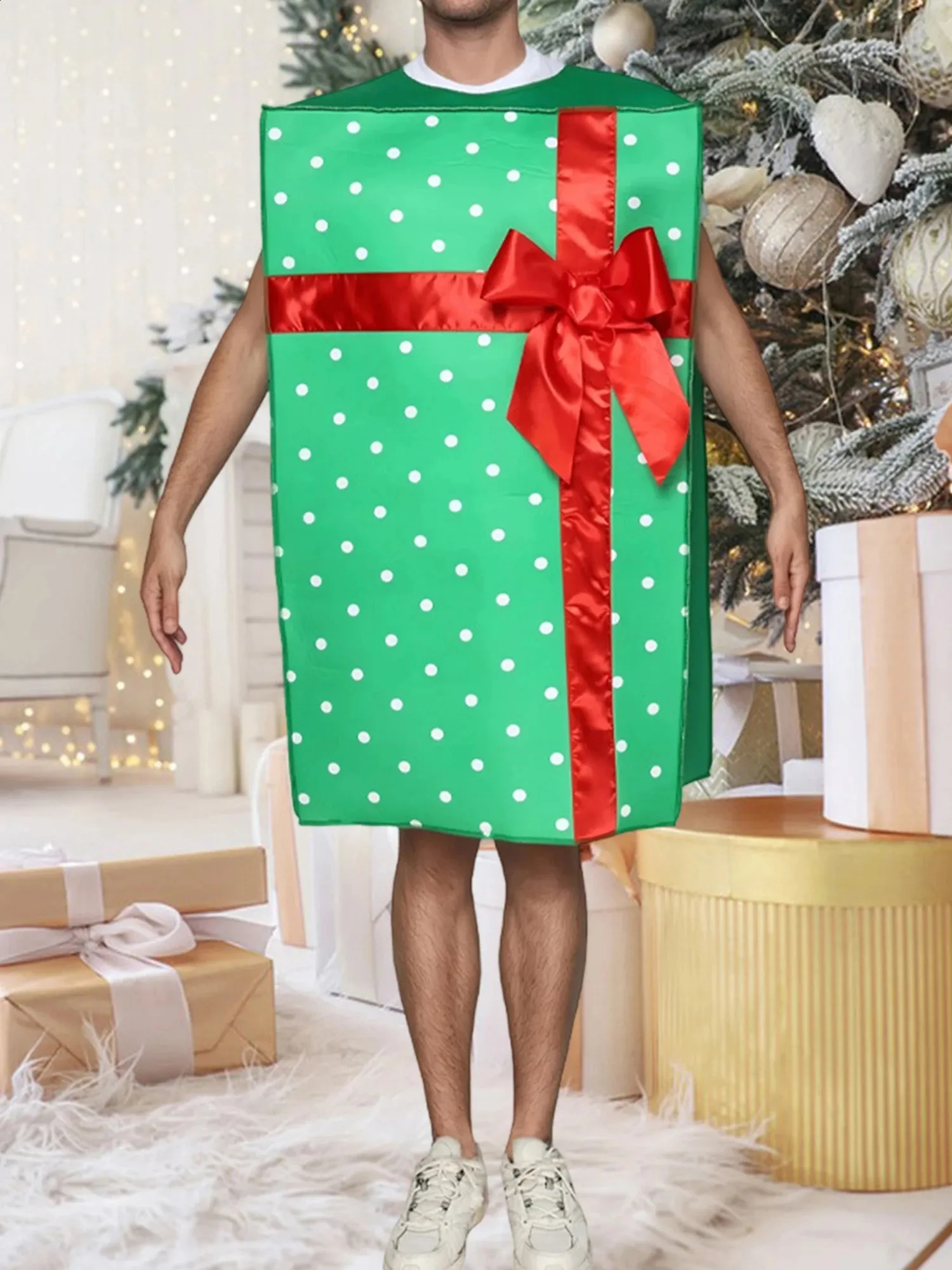 dress up christmas ideas Oriental Trading Tree Costume Adult - Premium Polyester Holiday Party Outfit for Men & Women | Funny Festive Costume for Xmas Parties, Office Events & Photo Shoots Christmas present party costumes!